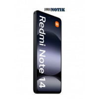 Смартфон Xiaomi Redmi Note 14 4G 8/256GB NFC Black UA, RNote14-4G-8/256-Black-UA