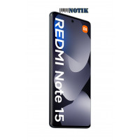 Смартфон Xiaomi Redmi Note 15 4G 6/128GB NFC Black UA, RNote15-4G-6/128-Black-UA