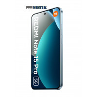 Смартфон Xiaomi Redmi Note 15 Pro 5G 12/256GB NFC Blue EU, RNote15Pro-5G-12/256-Blue-EU