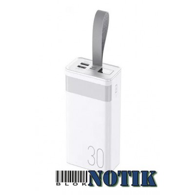 Power Bank Remax RPP-320 QC22.5W+PD20W with LED Light FAST 30000mAh White, RPP-320 