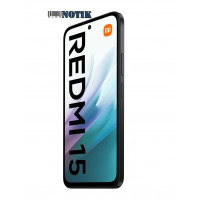 Смартфон Xiaomi Redmi 15 4G 6/128GB NFC Midnight Black EU no charger, Re15-4G-6/128-MiBlack-EU 