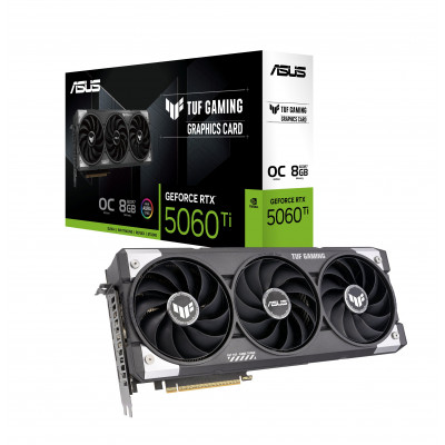 Видеокарта ASUS GeForce RTX 5060 Ti TUF GAMING OC 8GB Graphics Card TUF-RTX5060TI-O8G-GAMING, TUF-RTX5060TI-O8G-GAMING
