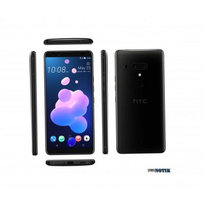 Смартфон HTC U12 Plus 6/64GB Single Ceramic Black, U12-Cer