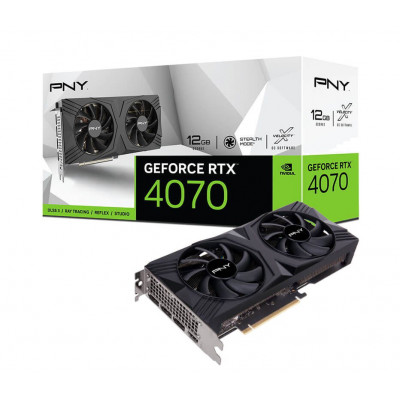 Видеокарта PNY GeForce RTX 4070 12GB Verto VCG407012DFXPB1, VCG407012DFXPB1