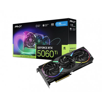 Видеокарта PNY GeForce RTX 5060 Ti ARGB EPIC-X RGB Overclocked Triple Fan VCG5060T8TFXXPB1-O, VCG5060T8TFXXPB1-O Видеокарта PNY GeForce RTX 5060 Ti ARGB EPIC-X RGB Overclocked Triple Fan VCG5060T8TFXXPB1-O, VCG5060T8TFXXPB1-O