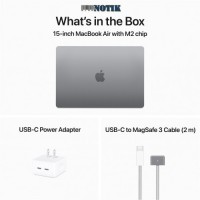 Ноутбук Apple MacBook Air M2 15,3" Space Gray Z18L000PT-Z18L000T1 2023, Z18L000PT-Z18L000T1