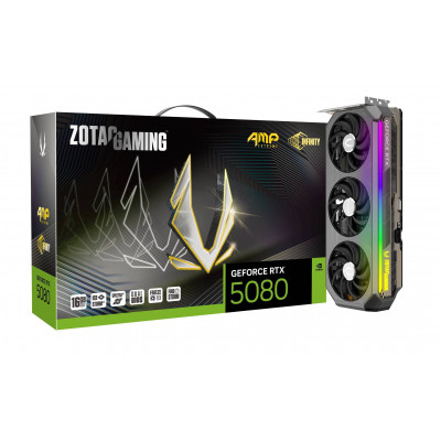Видеокарта Zotac GAMING GeForce RTX 5080 AMP Extreme INFINITY ZT-B50800B-10P, ZT-B50800B-10P Видеокарта Zotac GAMING GeForce RTX 5080 AMP Extreme INFINITY ZT-B50800B-10P, ZT-B50800B-10P