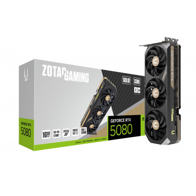 Видеокарта Zotac GAMING GeForce RTX 5080 SOLID CORE OC  ZT-B50800J2-10P, ZT-B50800J2-10P