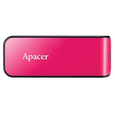 Флешка Apacer 4GB AH334 pink USB 2.0 AP4GAH334P-1, ap4gah334p1