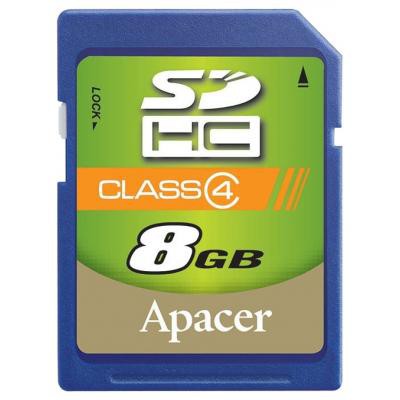 Apacer 8Gb SDHC class 4 AP8GSDHC4-R, ap8gsdhc4r
