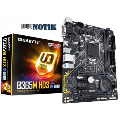 Материнская плата GIGABYTE B365M HD3, b365mhd3