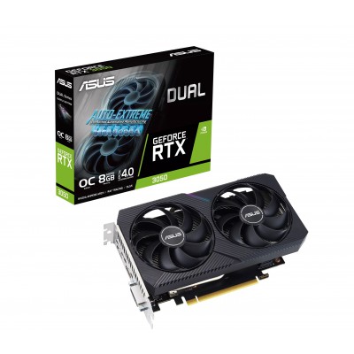 Видеокарта ASUS GeForce RTX3050 8Gb DUAL OC DUAL-RTX3050-O8G-V2, dualrtx3050o8gv2