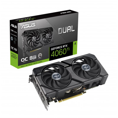 Видеокарта ASUS GeForce RTX4060Ti 8Gb DUAL OC EVO DUAL-RTX4060TI-O8G-EVO, DUAL-RTX4060TI-O8G-EVO