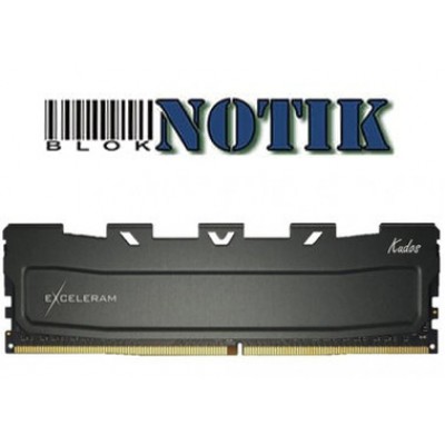 Модуль памяти для компьютера DDR4 16GB 2400 MHz Black Kudos eXceleram EKBLACK4162417C, ekblack4162417c