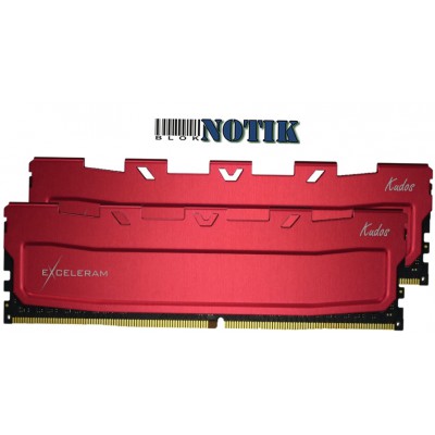 Модуль памяти для компьютера DDR4 16GB 2x8GB 3200 MHz Kudos Red eXceleram EKRED4163216AD, ekred4163216ad