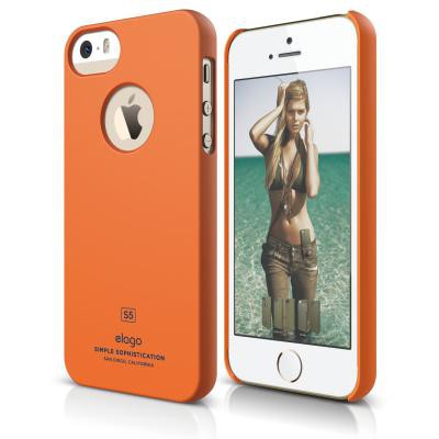 ELAGO для iPhone 5 /Slim Fit Soft/Orange ELS5SM-SFOR-RT, els5smsforrt