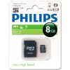 PHILIPS 8GB microSDHC Class 10 (FM08MA45B/97)