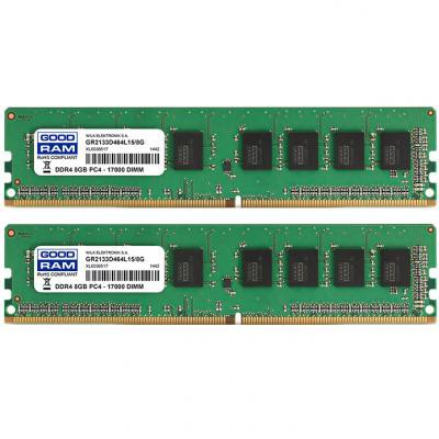 Модуль памяти для компьютера DDR4 16GB 2x8GB 2133 MHz GOODRAM GR2133D464L15/16GDC, gr2133d464l1516gdc