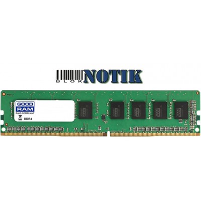 Модуль памяти для компьютера DDR4 8GB 2666 MHz Goodram GR2666D464L19S/8G, gr2666d464l19s8g