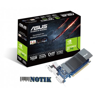 Видеокарта ASUS GeForce GT710 1024Mb Silent + BRK GT710-SL-1GD5-BRK, gt710sl1gd5brk