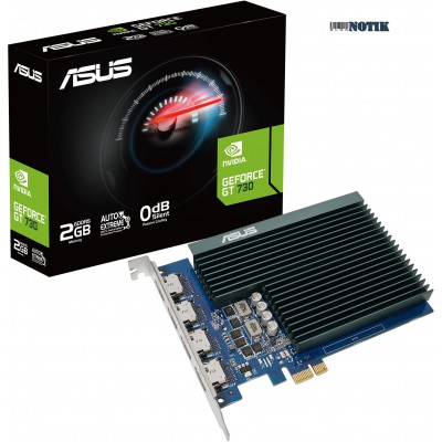Видеокарта ASUS GeForce GT730 2048Mb 4*HDMI GT730-4H-SL-2GD5, gt7304hsl2gd5