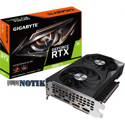 Видеокарта GIGABYTE GeForce RTX3060Ti 8Gb WINDFORCE OC GV-N306TWF2OC-8GD, gvn306twf2oc8gd