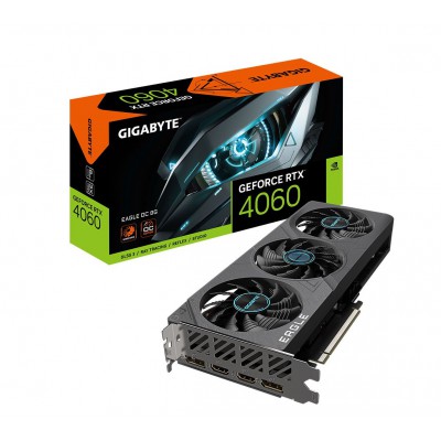 Видеокарта GIGABYTE GeForce RTX4060 8Gb EAGLE OC GV-N4060EAGLE OC-8GD, gvn4060eagleoc8gd