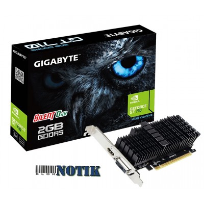 Видеокарта GIGABYTE GeForce GT710 2048Mb SILENT GV-N710D5SL-2GL, gvn710d5sl2gl