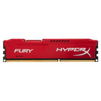 Модуль памяти DDR3 4Gb 1600 MHz HyperX Fury Red Kingston HX316C10FR/4, hx316c10fr4