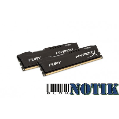 Модуль памяти для компьютера DDR3 8GB 2x4GB 1600 MHz LoFury Black Kingston HX316LC10FBK2/8, hx316lc10fbk28
