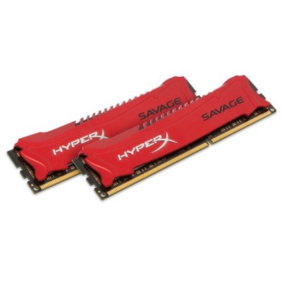 Модуль памяти для компьютера DDR3 8GB 1866 MHz Savage Red Kingston HX318C9SR/8, hx318c9sr8