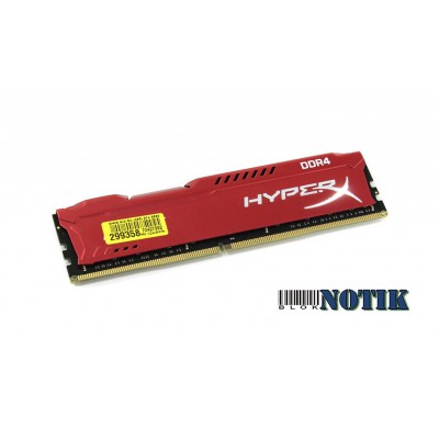 Модуль памяти для компьютера DDR4 16GB 2400 MHz HyperX Fury RED Kingston HX424C15FR/16, hx424c15fr16