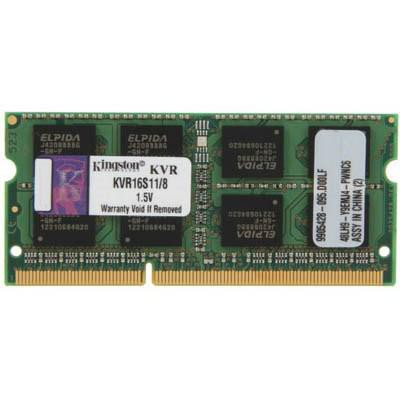 Модуль памяти для ноутбука SoDIMM DDR3 8GB 1600 MHz Kingston KVR16S11/8, kvr16s118
