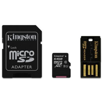 Kingston 64Gb microSDXC class 10 MBLY10G2/64GB, mbly10g264gb