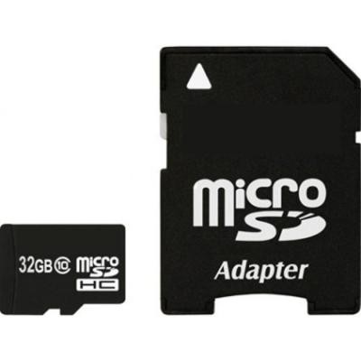 eXceleram 32Gb microSDHC class 10, UHS-I, с адаптером SD MSD3210A, msd3210a