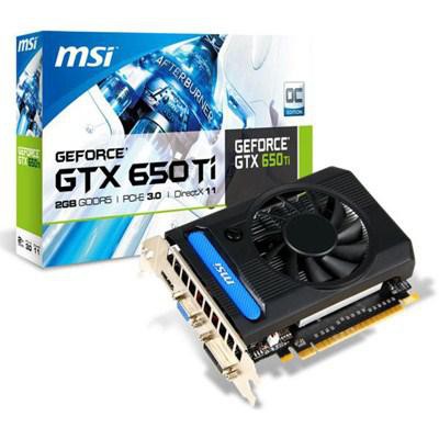 Видеокарта MSI GeForce GTX650 Ti 2048Mb OverClock N650Ti-2GD5/OC, n650ti2gd5oc