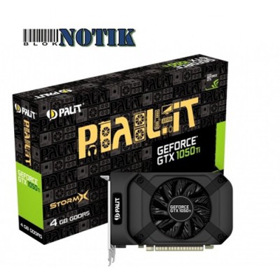 Видеокарта Palit GeForce GTX1050 Ti 4096Mb StormX NE5105T018G1-1070F, ne5105t018g11070f