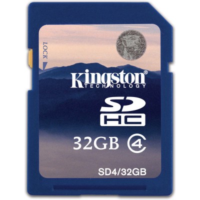 32Gb SDHC class 4 Kingston SD4/32GB, sd432gb