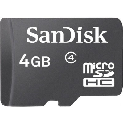 SANDISK 4Gb microSDHC Class 4 SDSDQM-004G-B35, sdsdqm004gb35