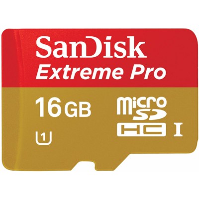 SANDISK 16Gb microSDHC eXtreme Pro UHS-I SDSDQXP-016G-X46, sdsdqxp016gx46