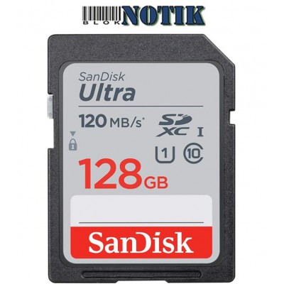 Карта памяти SanDisk 128GB SDXC class 10 UHS-I Ultra SDSDUN4-128G-GN6IN, sdsdun4128ggn6in