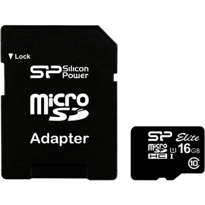 Silicon Power 16Gb microSDHC UHS-I class 10 SP016GBSTHBU1V10SP, sp016gbsthbu1v10sp