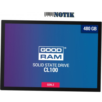Винчестер SSD SSD 2.5" 480GB GOODRAM SSDPR-CL100-480-G2, ssdprcl100480g2