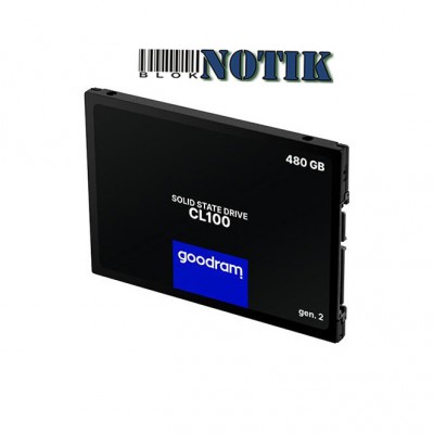 Винчестер SSD SSD 2.5" 480GB Goodram SSDPR-CL100-480-G3, ssdprcl100480g3