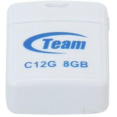 Флешка Team 8GB C12G White USB 2.0 TC12G8GW01, tc12g8gw01