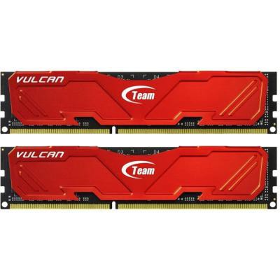 Модуль памяти для компьютера DDR3 16GB 2x8GB 160 MHz Vulcan Red Team TLRED316G1600HC10ADC01, tlred316g1600hc10adc01