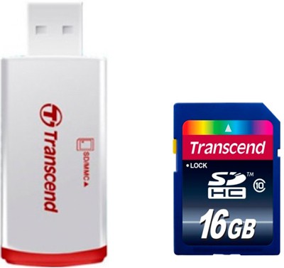 Transcend 16GB SDHC Class 10 TS16GSDHC10-P2, ts16gsdhc10p2