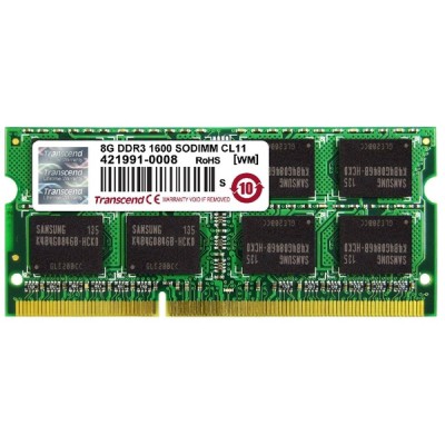 Модуль памяти SoDIMM DDR3 8Gb 1600 MHz Transcend TS1GSK64V6H, ts1gsk64v6h