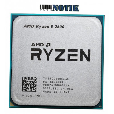 Процессор AMD Ryzen 5 2600 YD2600BBM6IAF, yd2600bbm6iaf