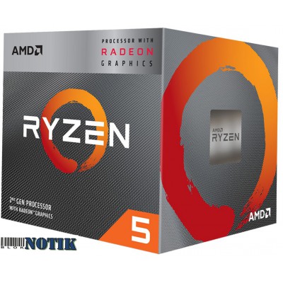 Процессор AMD Ryzen 5 3400G YD3400C5FHBOX, yd3400c5fhbox